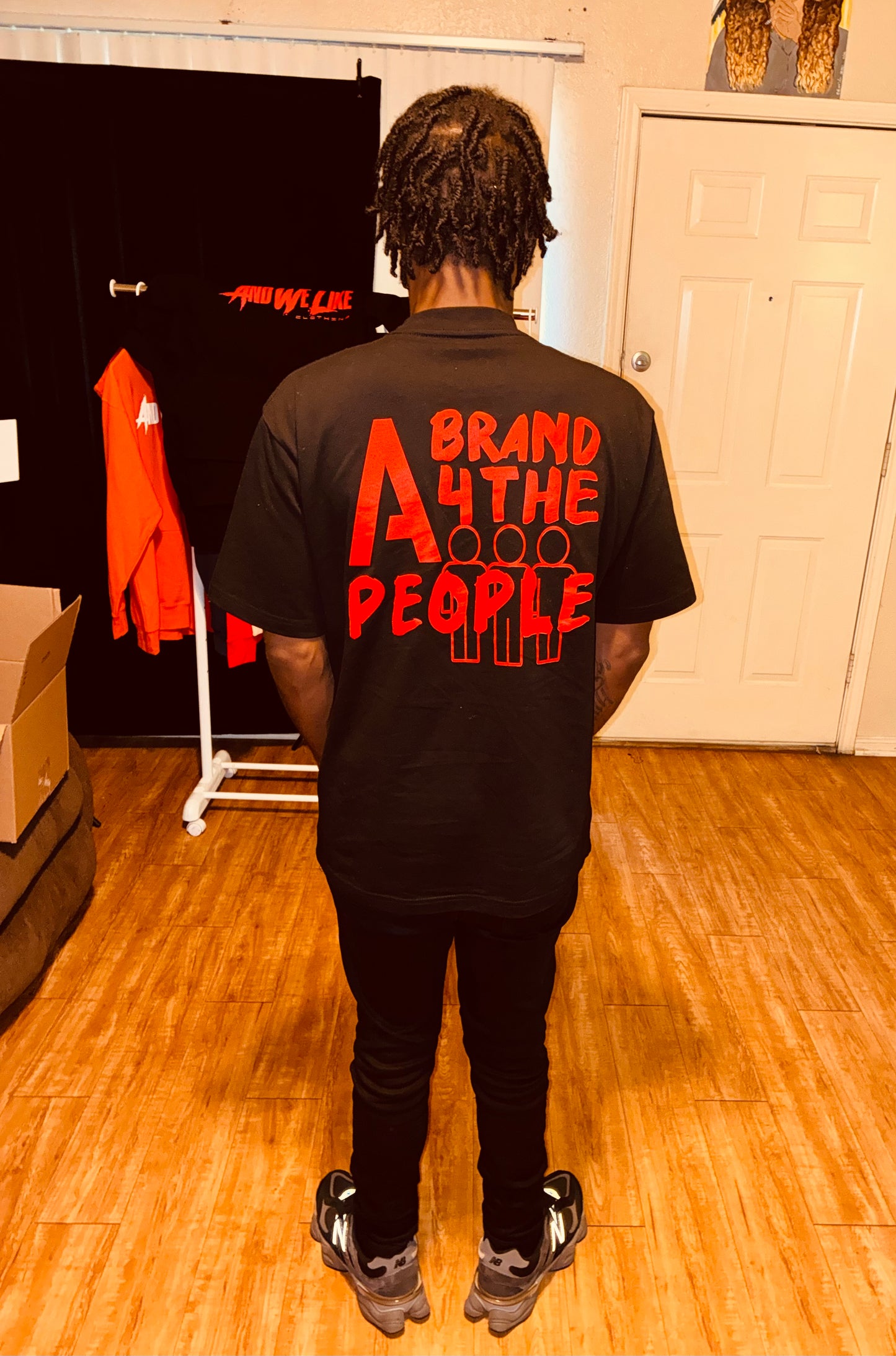 AWL x AB4TP T-SHIRT BLK/RED