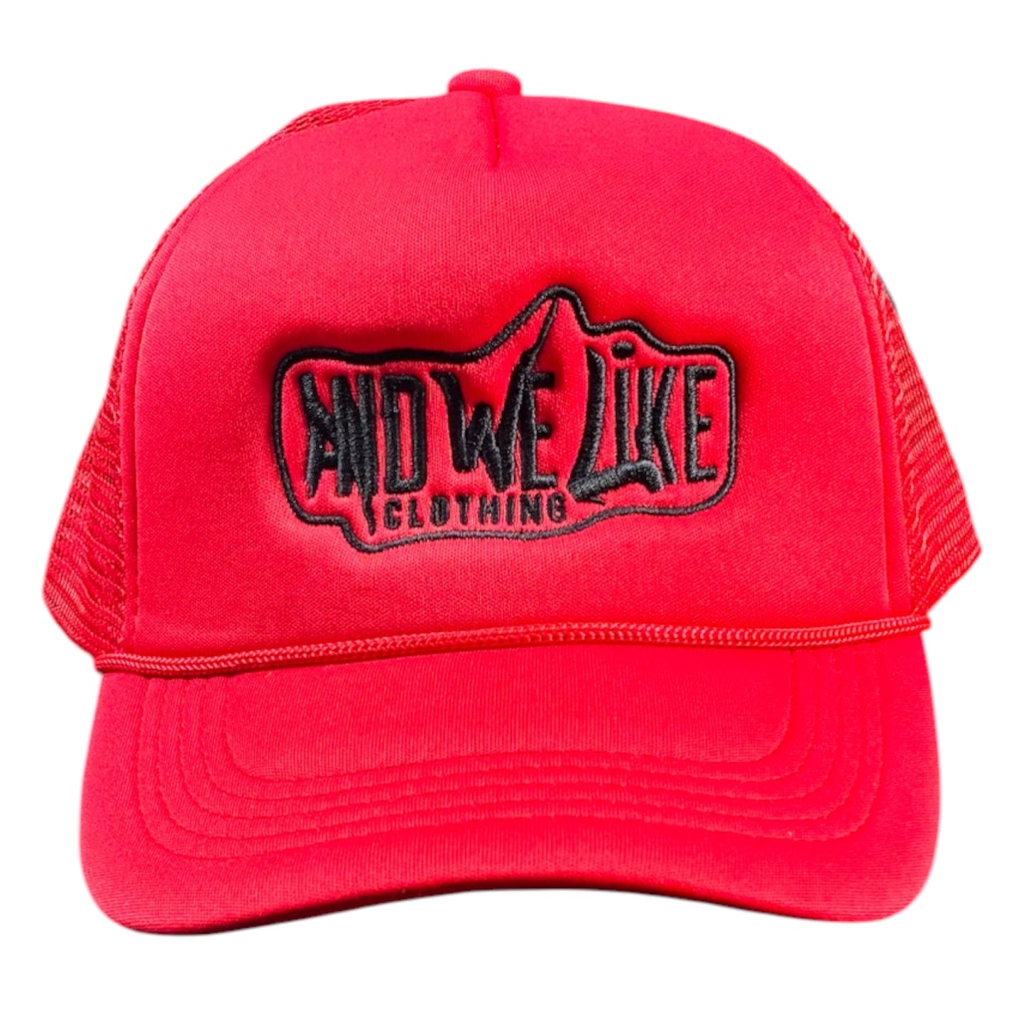 AWL x AB4TP SNAPBACK TRUCKER HAT RED/BLK