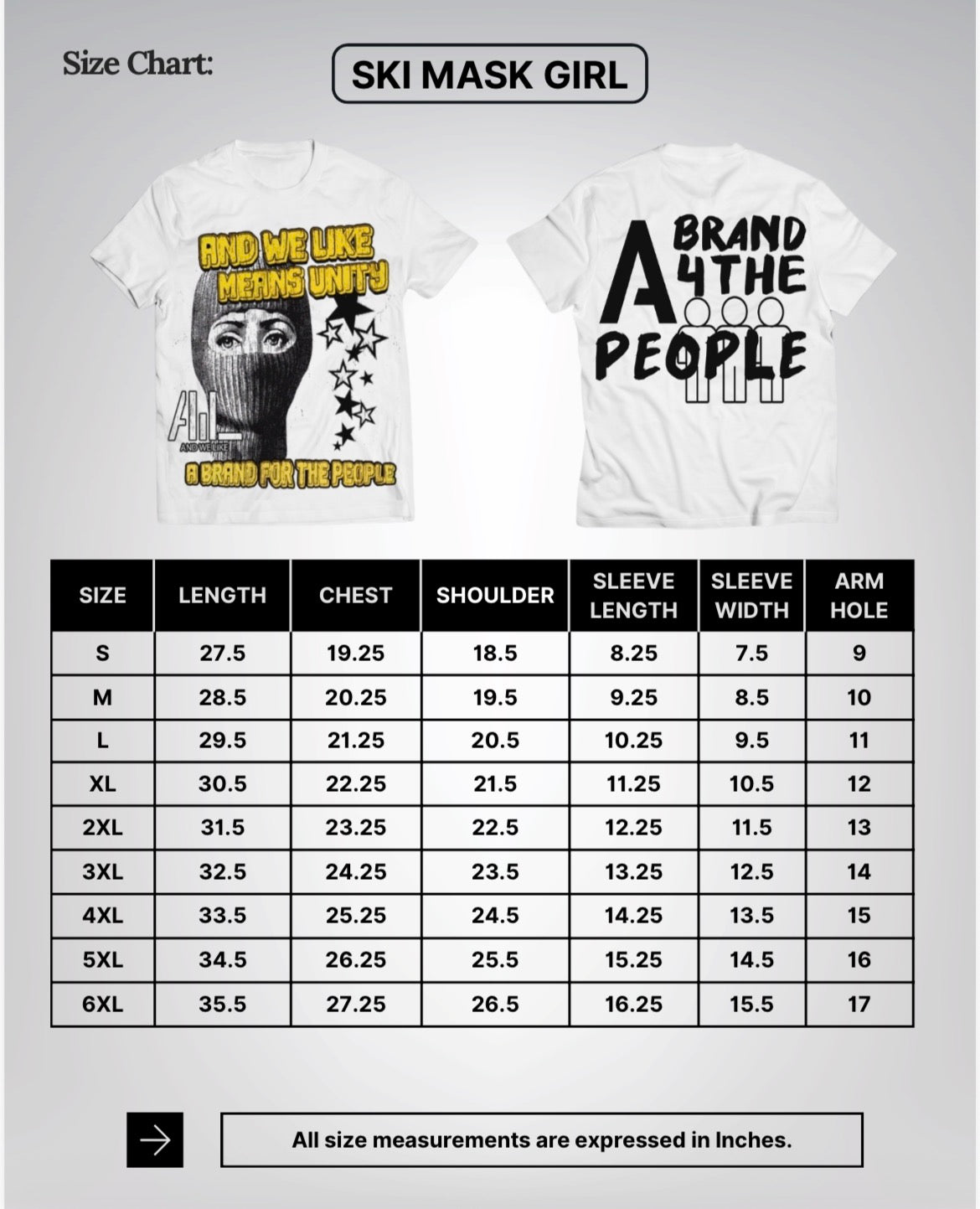 SKI MASK GIRL x AB4TP T-SHIRT