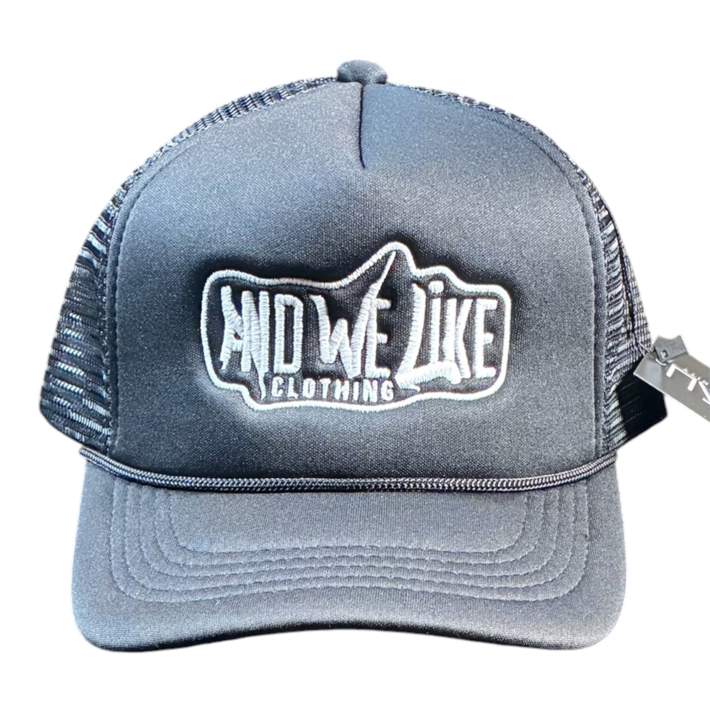 AWL x AB4TP SNAPBACK TRUCKER HAT BLK/ WHITE
