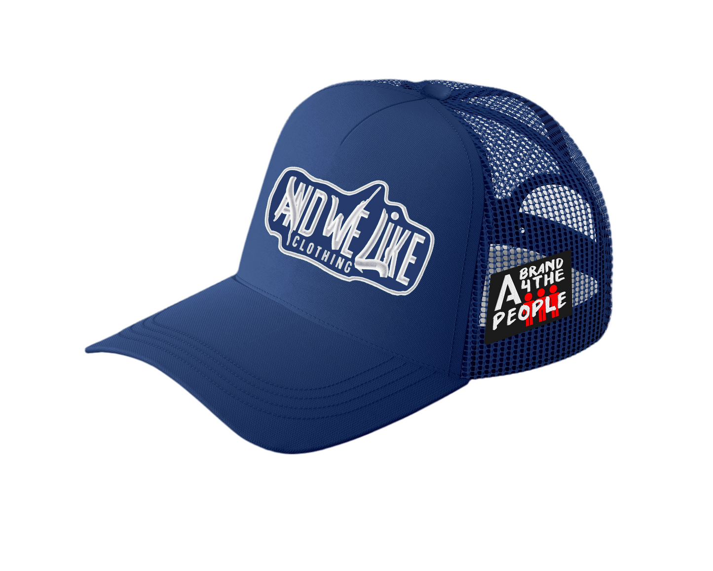 Snapback Trucker x A Brand 4 The People (blue / white)