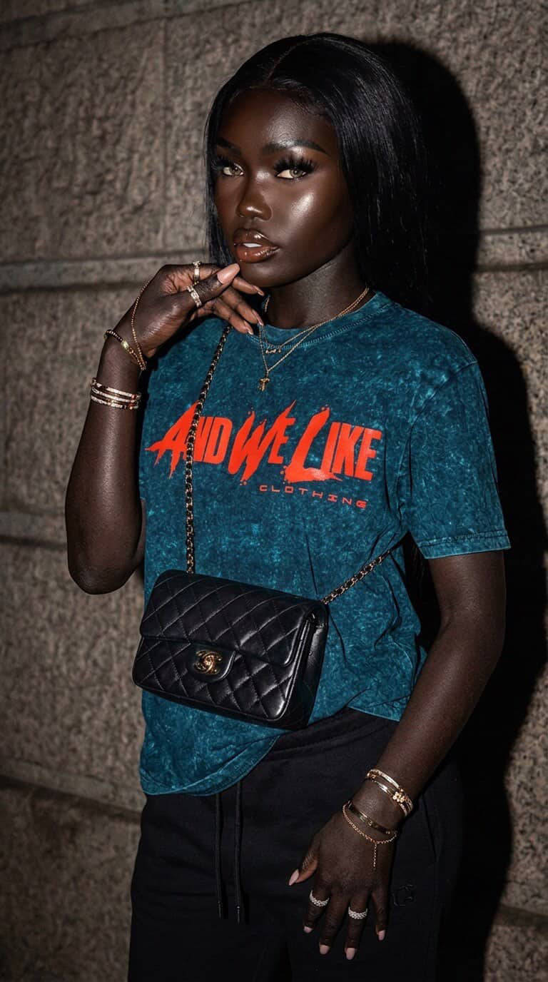 AWL x AB4TP MARBLE BLUE ACID WASH T-SHIRT