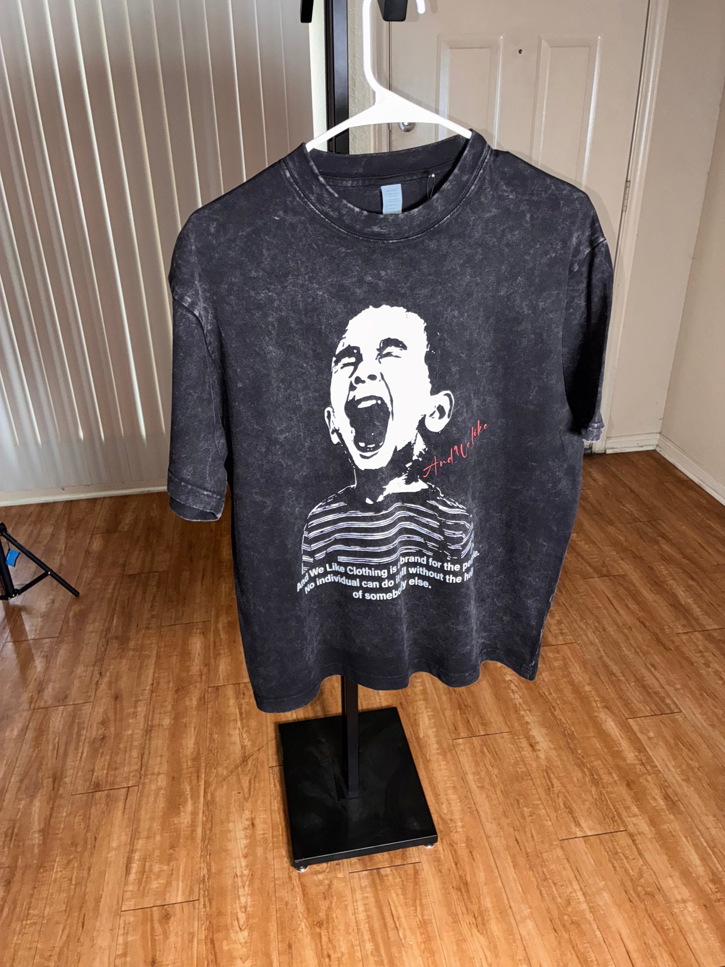 Yelling Boy x A Brand 4 The People Graphic Acid Wash Heavyweight T-Shirt