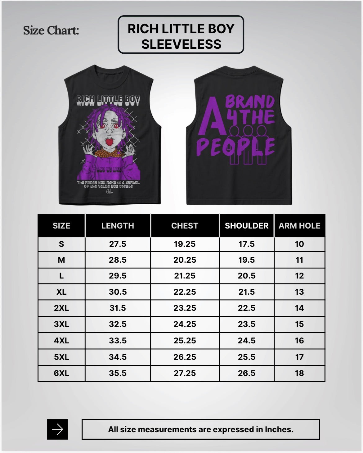 RICH LITTLE BOY x AB4TP SLEEVELESS T-SHIRT
