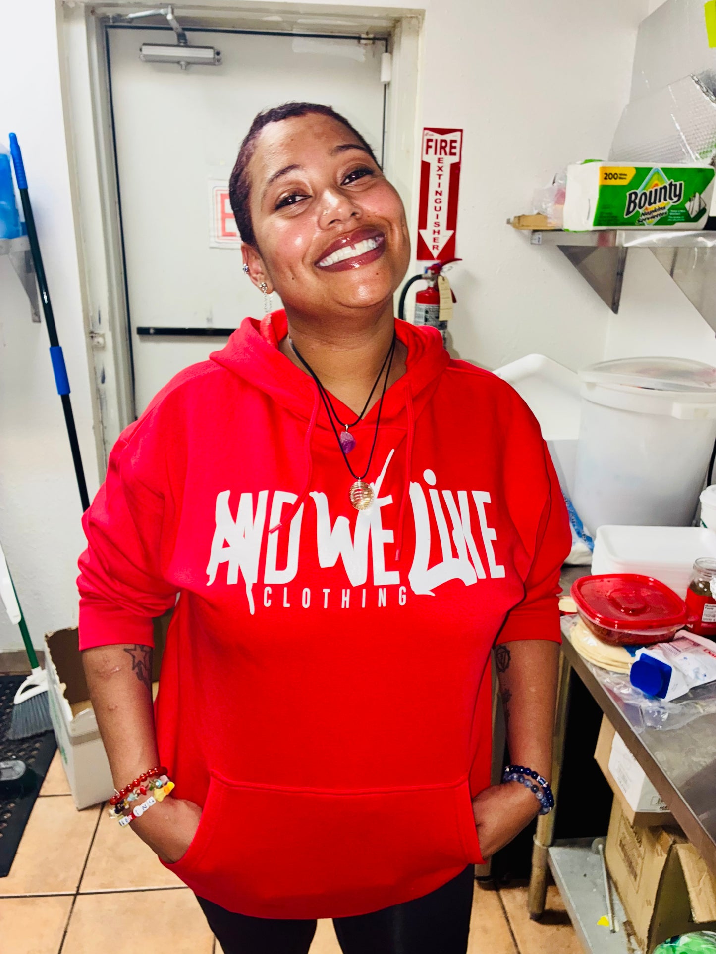 AWL x AB4TP HOODIE RED