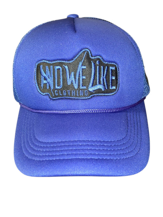 AWL Snapback Trucker x A Brand 4 The People (blue / black)