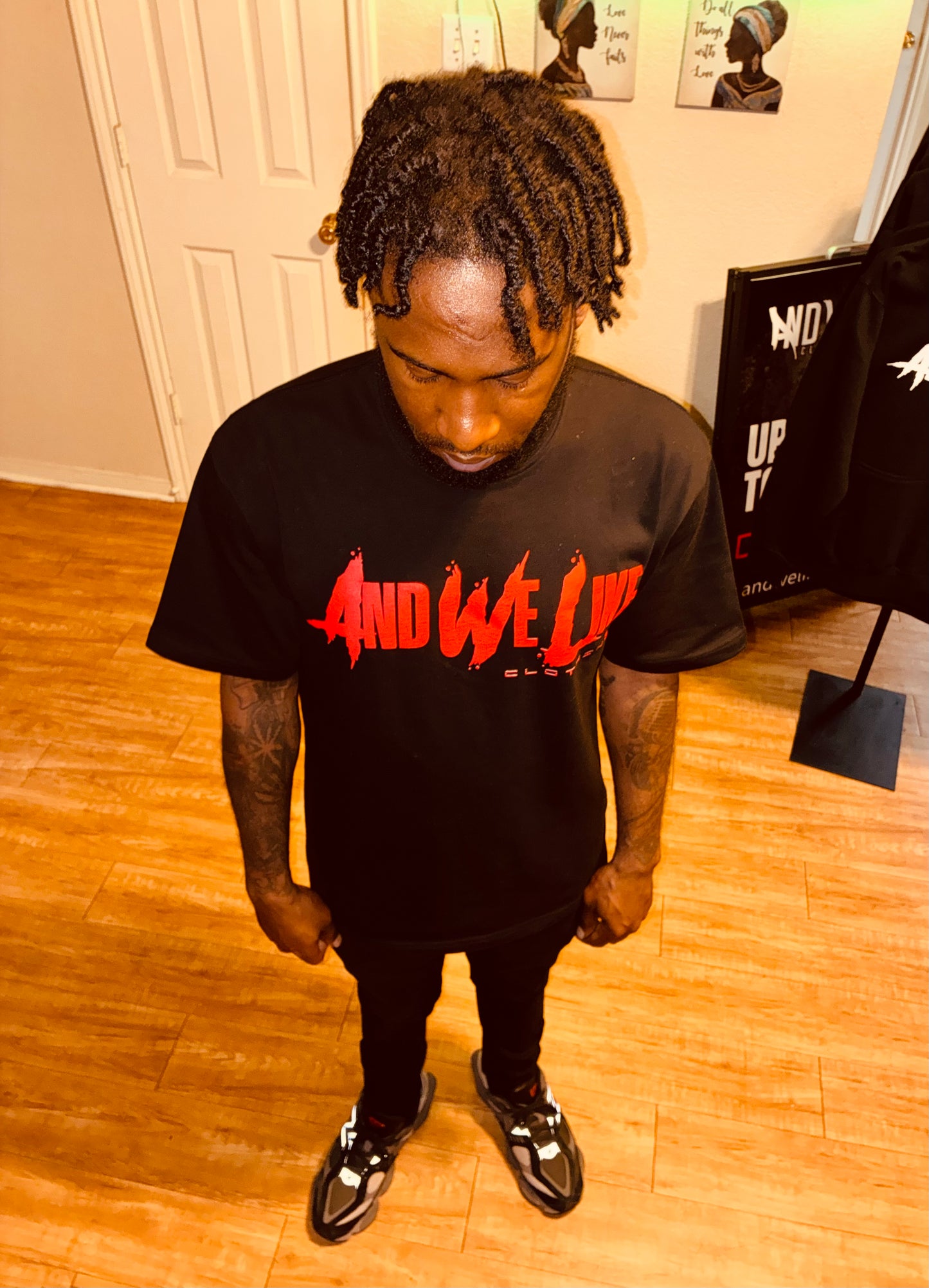 AWL x AB4TP T-SHIRT BLK/RED