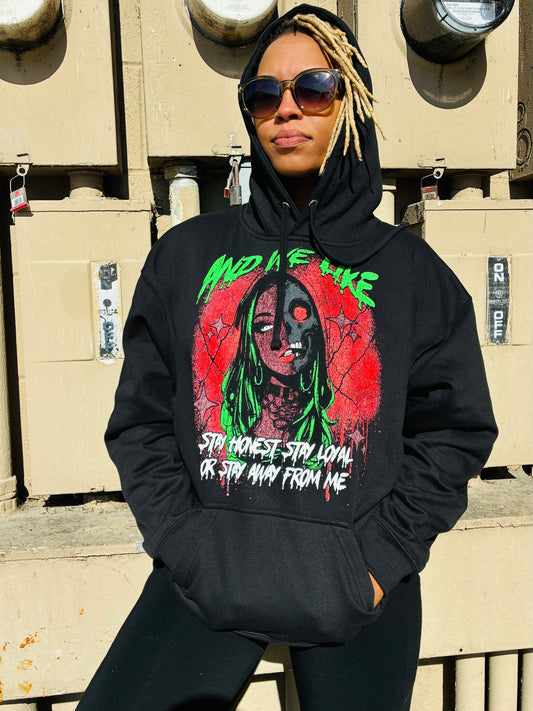 Slime Girl Graphic Hoodie (Black)