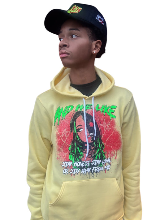 Slime Girl Hoodie Yellow