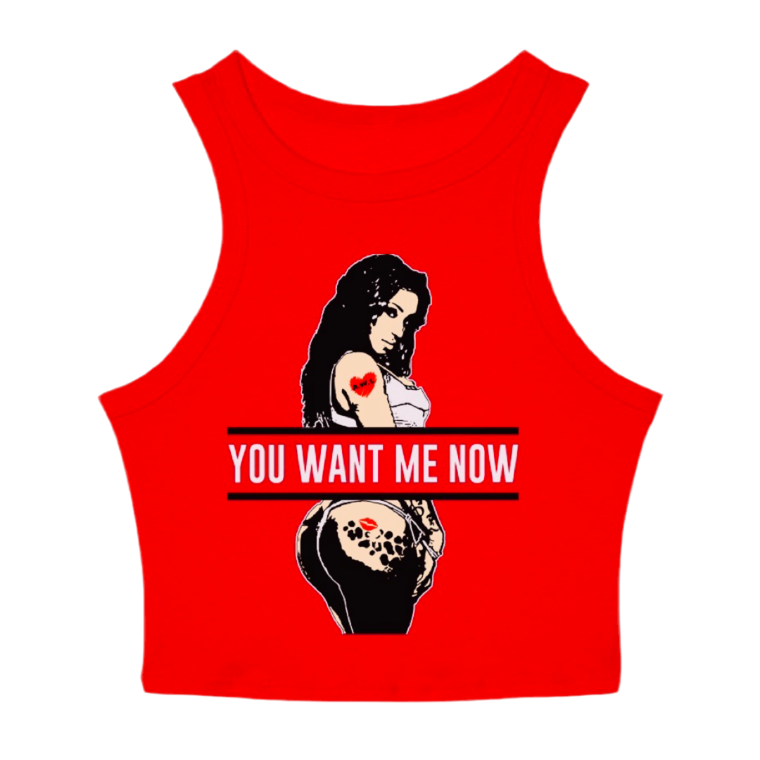 And We Like “YWMN” Graphic Crop-Tank