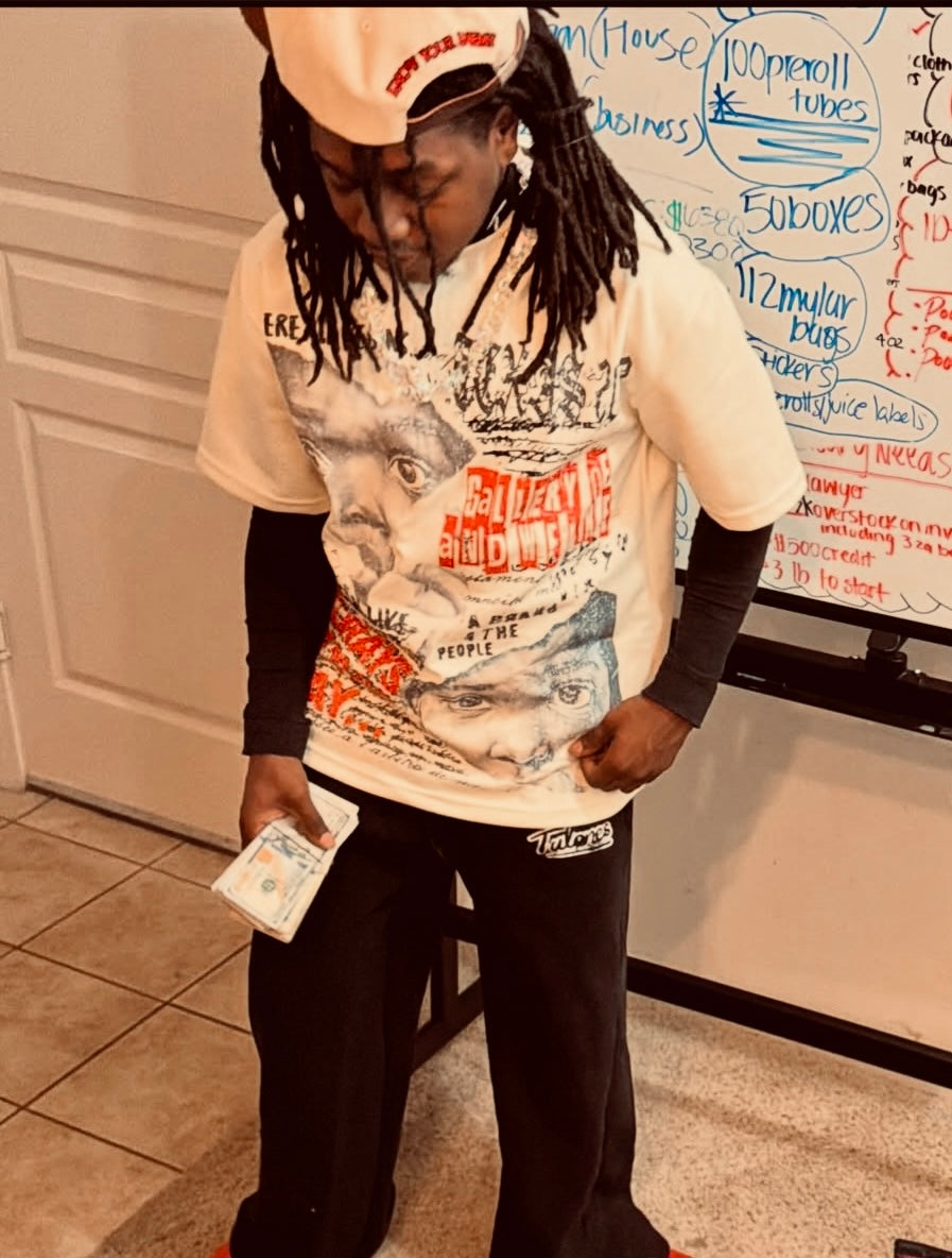 AWL X WHERE IT BEGINS OFF-WHITE HEAVYWEIGHT T-SHIRT