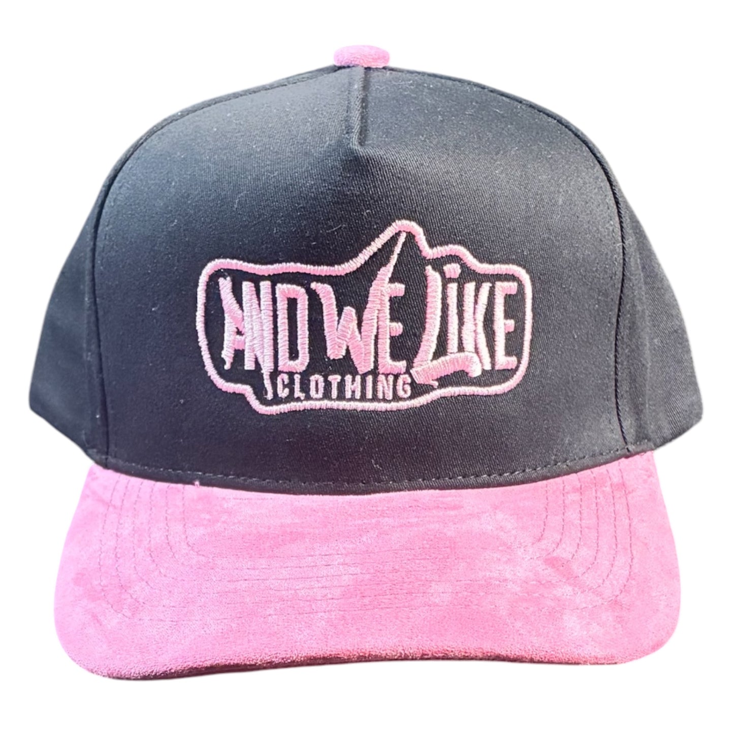 AWL SUEDE SNAPBACK HAT BLK/PINK