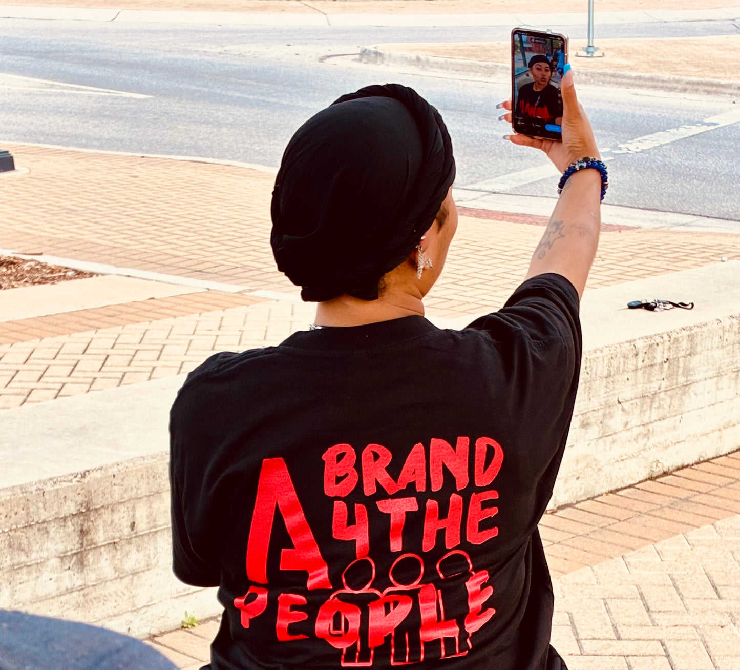AWL x AB4TP T-SHIRT BLK/RED