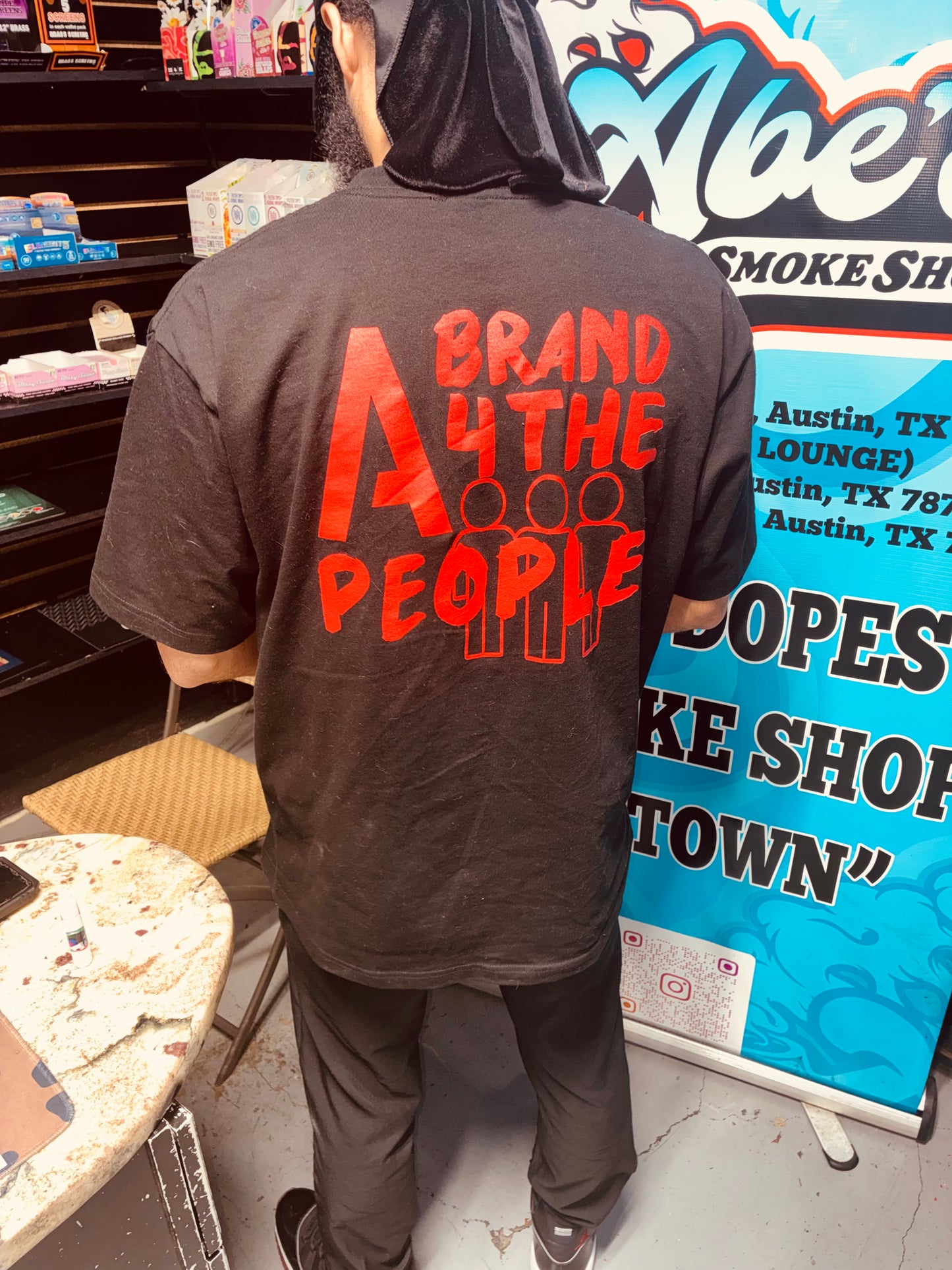 AWL x AB4TP T-SHIRT BLK/RED