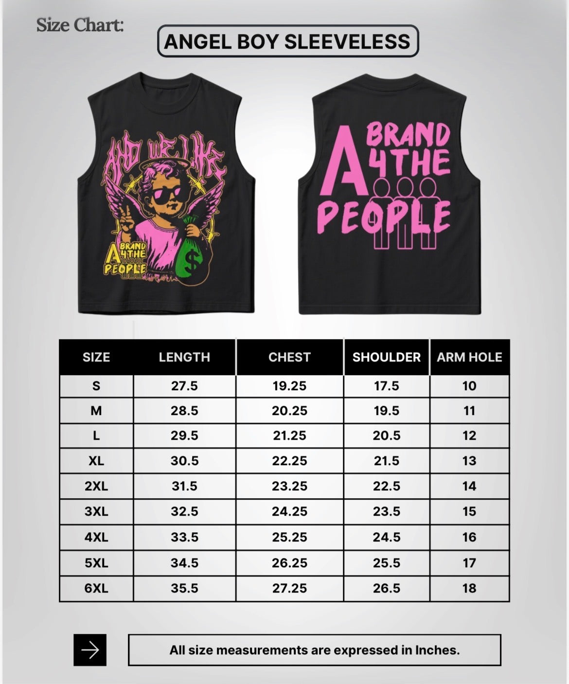 ANGEL BOY x AB4TP SLEEVELESS T-SHIRT