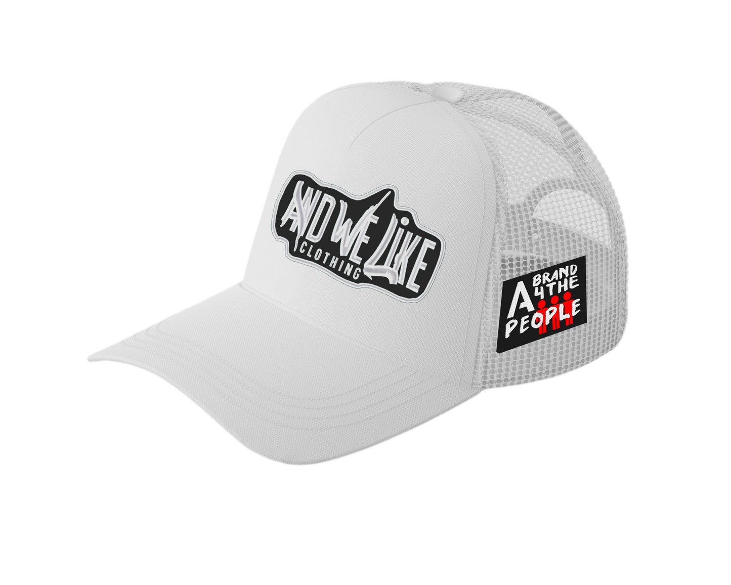 Snapback Trucker x A Brand 4 The People (white/black)