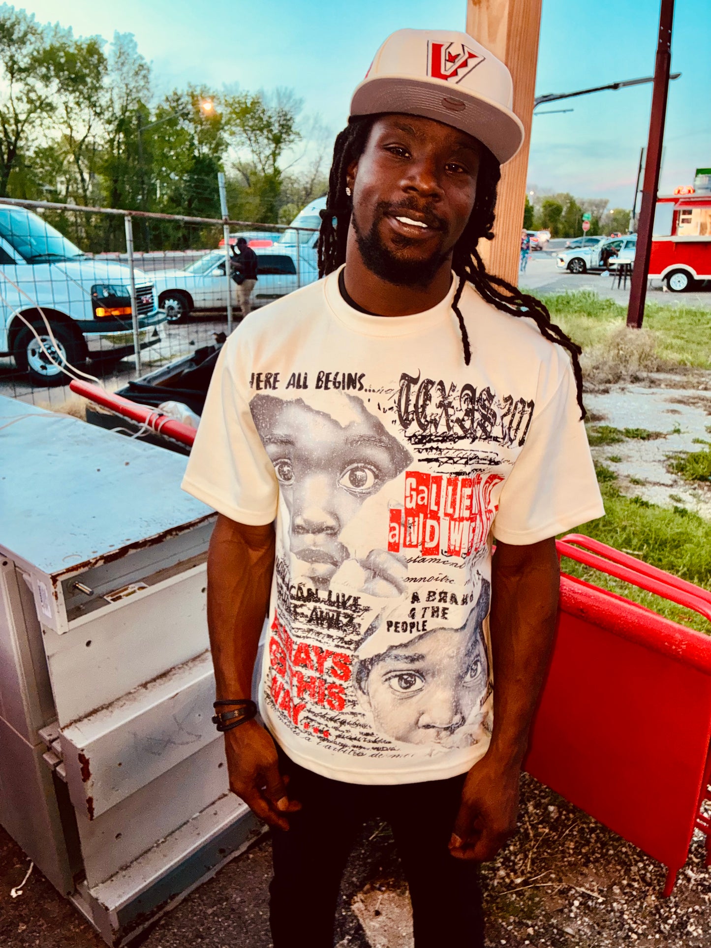 AWL X WHERE IT BEGINS OFF-WHITE HEAVYWEIGHT T-SHIRT