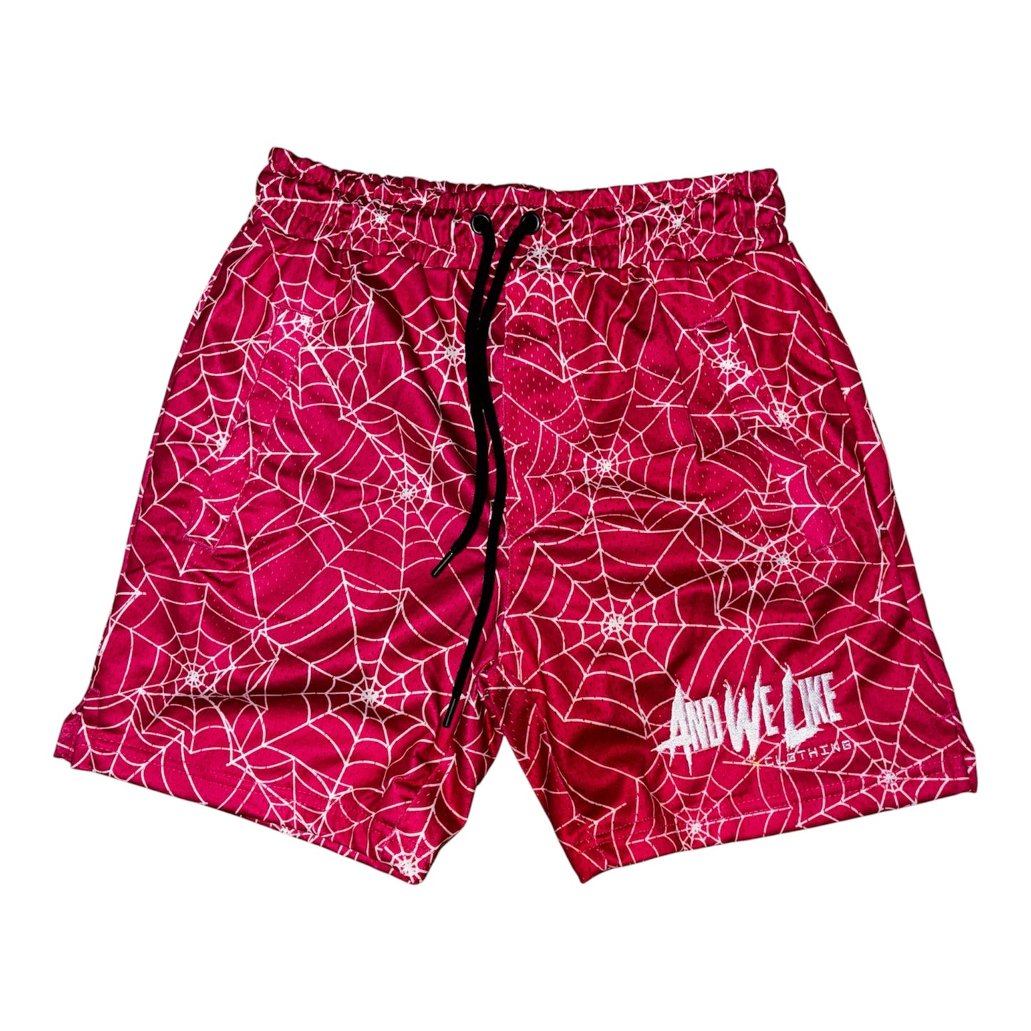 And We Like Spider Web Mesh Shorts