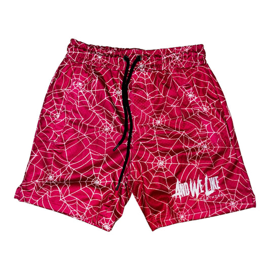 And We Like Spider Web Mesh Shorts