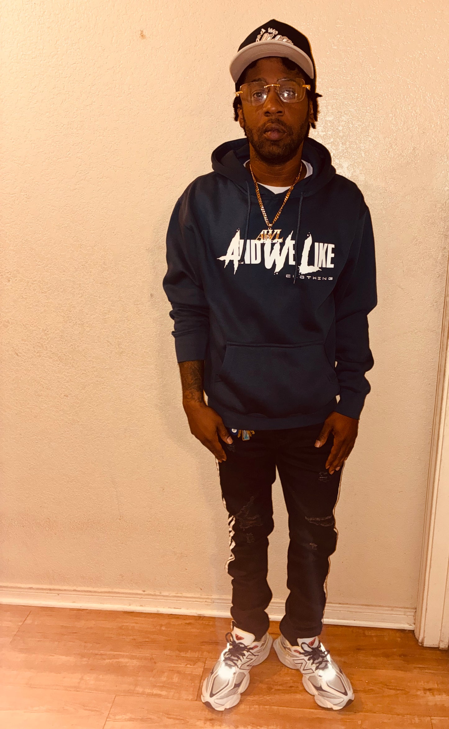 AWL x AB4TP HOODIE NAVY