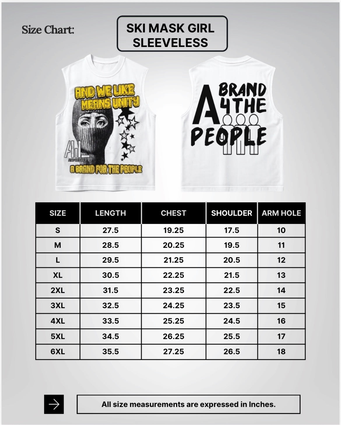 SKI MASK GIRL x AB4TP SLEEVELESS T-SHIRT