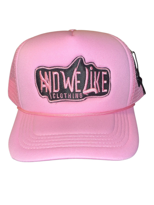 AWL Snapback Trucker x A Brand 4 The People (pink / black)