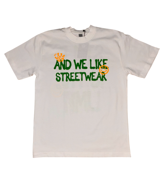 AWL Streetwear x Style Is The Limit Heavyweight T-Shirt (White/Green)