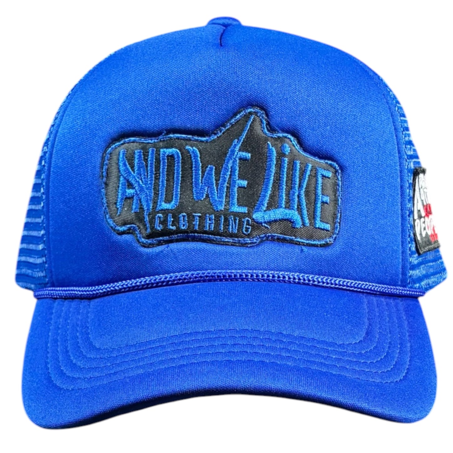 AWL x AB4TP SNAPBACK TRUCKER HAT BLUE/BLK